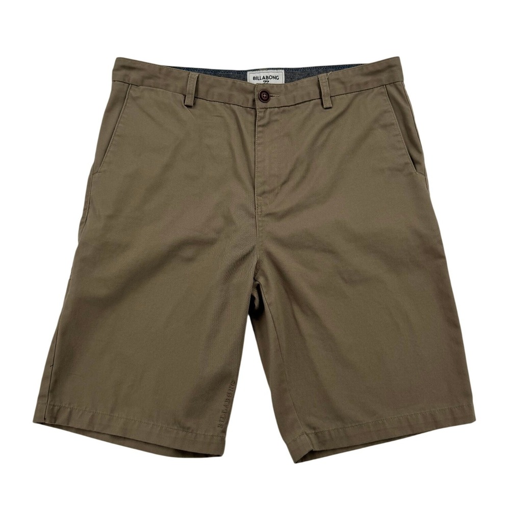 Billabong Chino Shorts Mens 34 Brown Excellent Utility Pockets M207ACAR